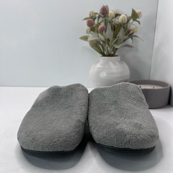 Vionic Gemma Terry Mule Slipper Light Gray Slip-On Arch Support Women 10M - Picture 3 of 9